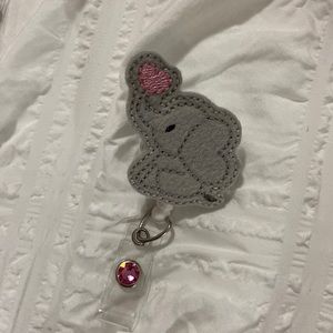 BRAND NEW baby elephant badge reel